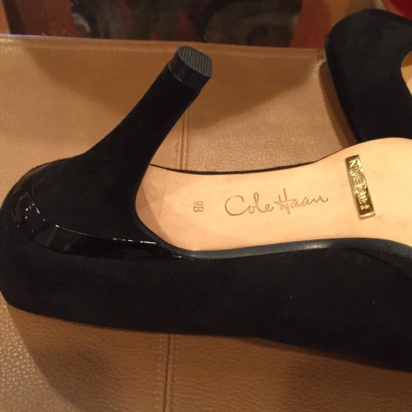 🔥 NWOT Cole Haan/Nike Air black suede heels - Picture 5 of 8